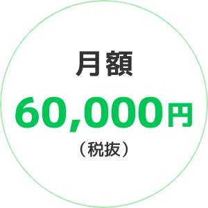 月額60000円