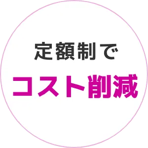 定額制でコスト削減