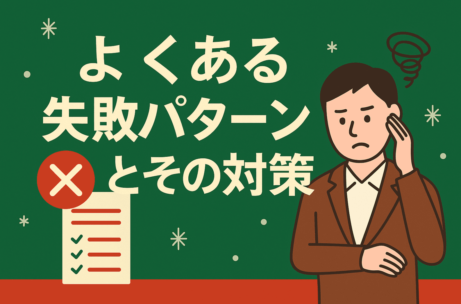 よくある失敗パターンとその対策