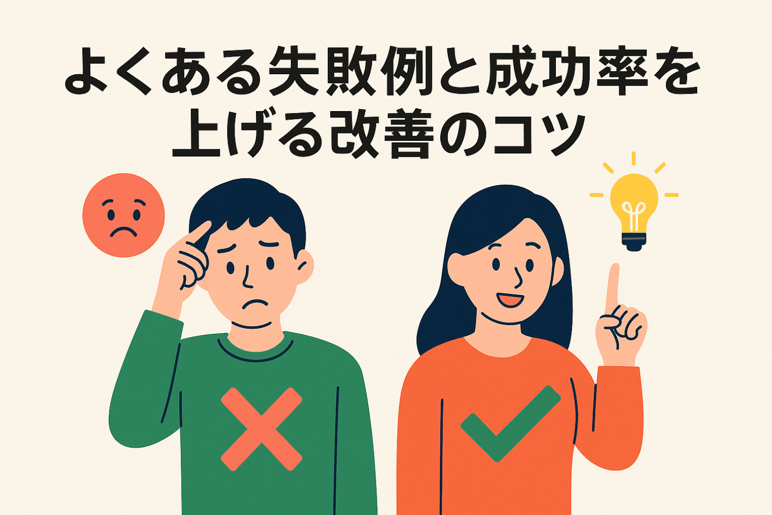 よくある失敗例と成功率を上げる改善のコツ